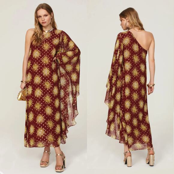 RIXO Dresses & Skirts - Rixo Sunshine Ochre Liza Dress - Size 8